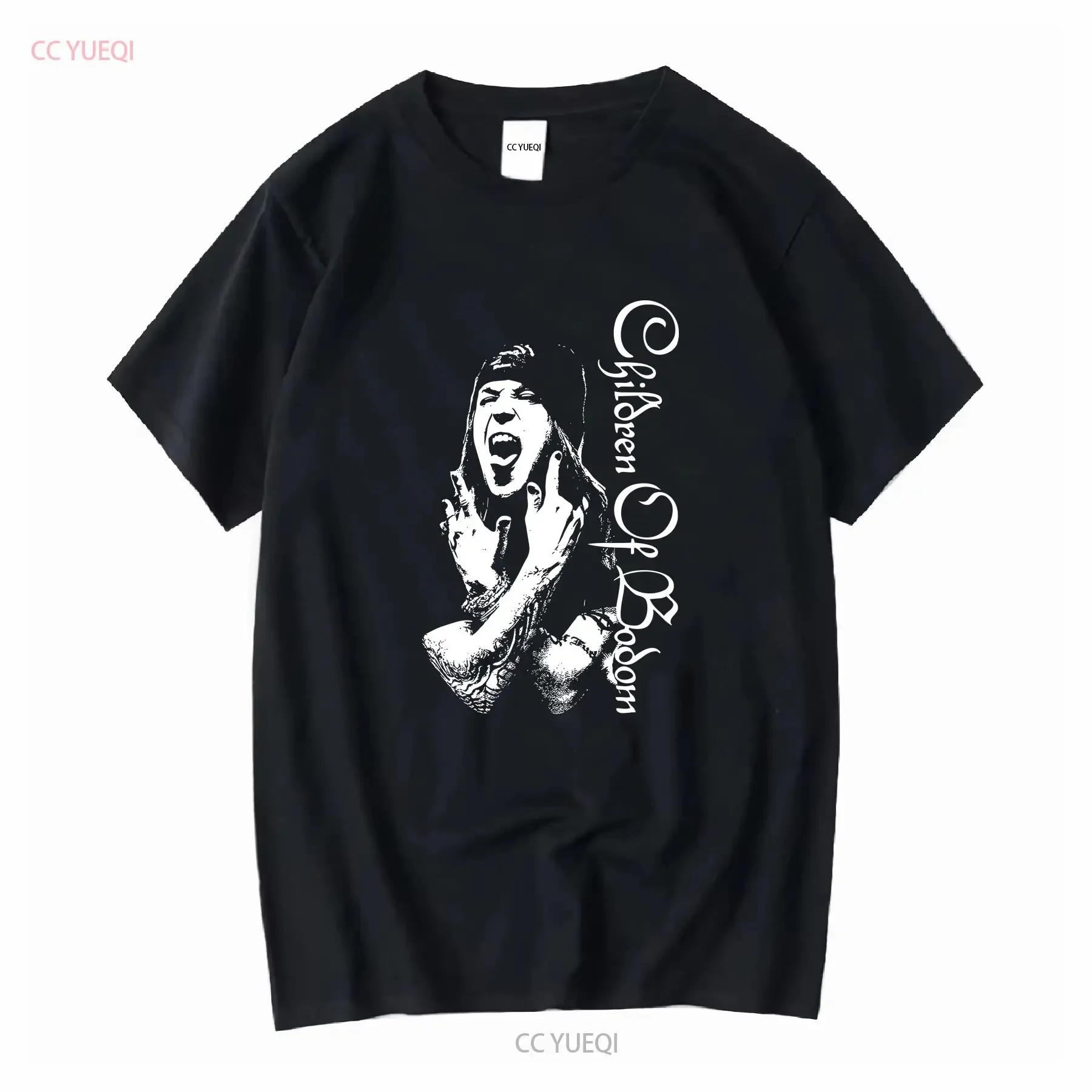 Children of Bodom Alexi Laiho Black S 234XL T Shirt AH018 long or short sleeves vintage Washed designer clothes Stretched