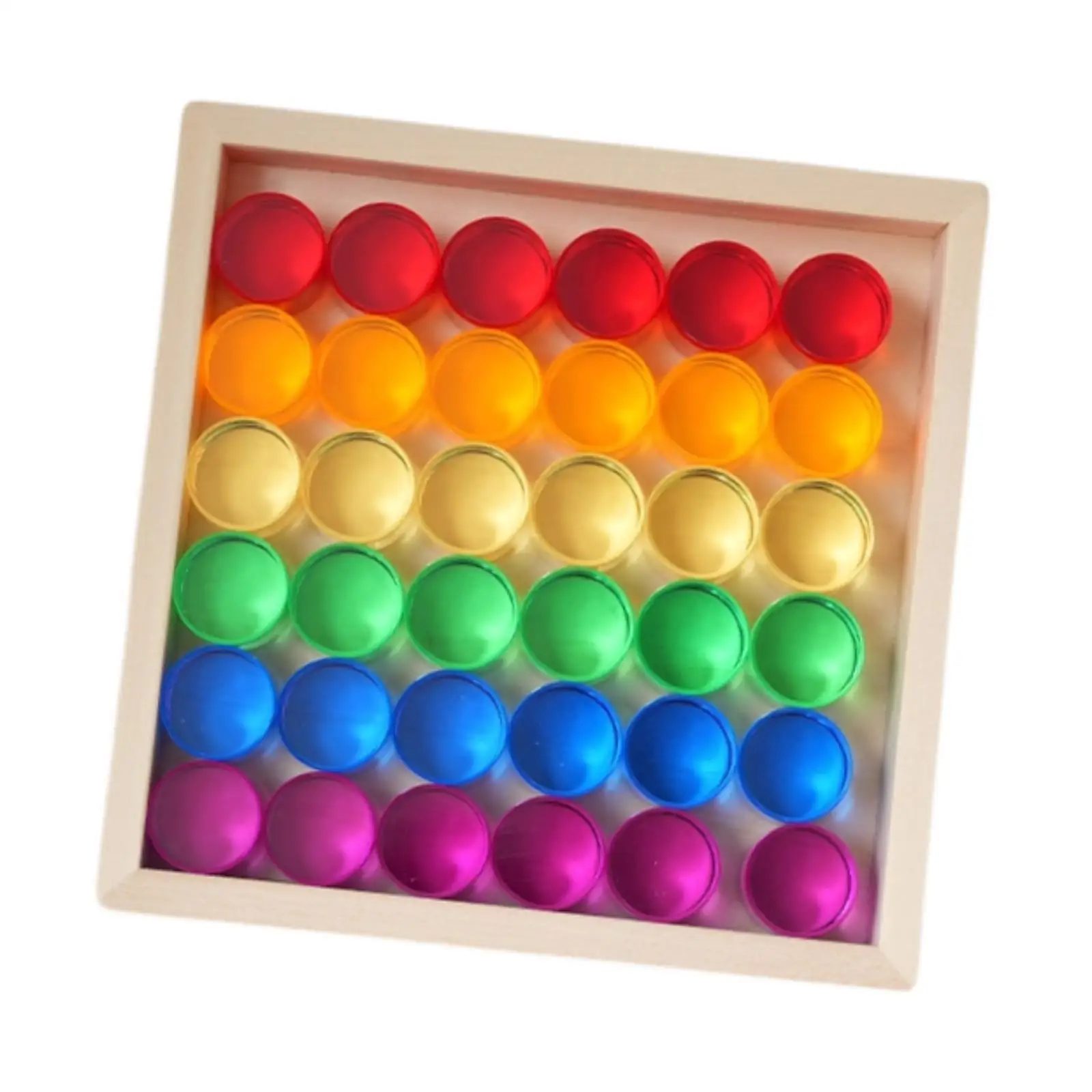 

Rainbow Building Cubes Fine Motor Skills Learn Color Smooth Building Blocks Set for Kids for Boys Girls Children Kids Ideal Gift