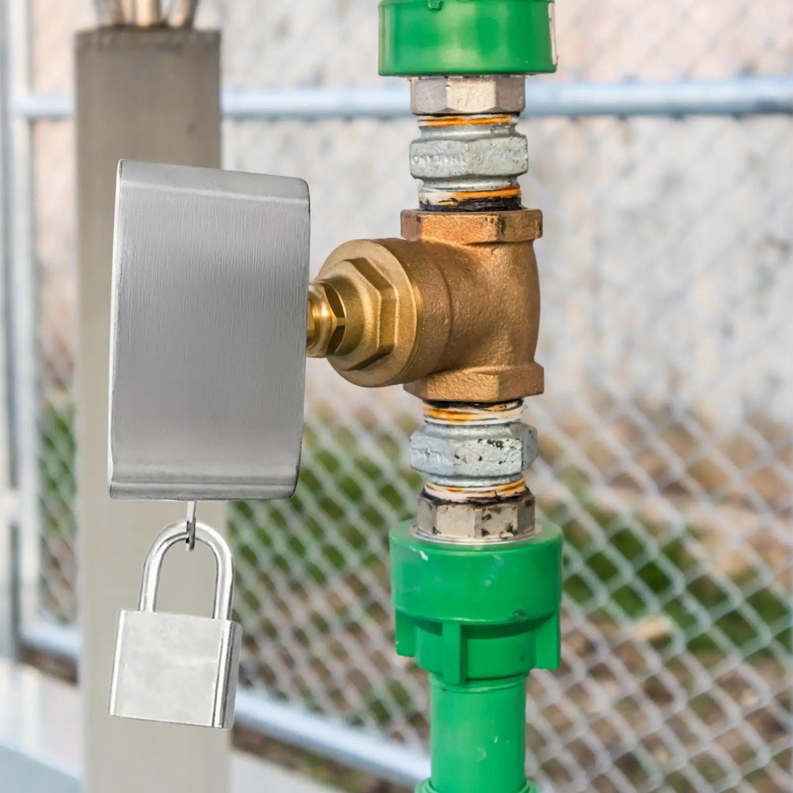 กุญแจล็อคก๊อกน้ำกลางแจ้ง ป้องกันสภาพอากาศ สำหรับสวน ป้องกันการใช้งานโดยไม่ได้รับอนุญาต ป้องกันการงัดแงะ ขโมย และการงัดแงะอื่นๆ