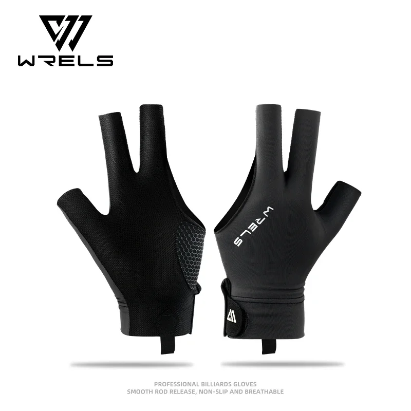 WRELS Pool Gloves Billiards Non-Slip Breathable Pool Gloves Soft Lightweight Pool Table Accessories For Women Men Teens Train