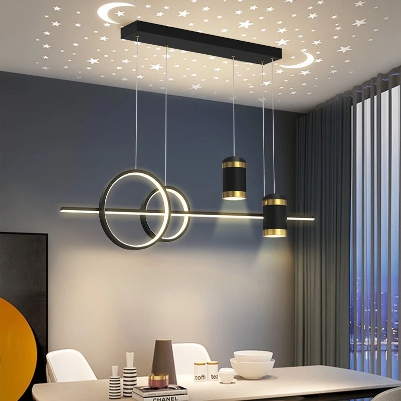 Nordic Restaurant Pendant Lights LED Dining Table Kitchen Chandelier Modern Minimalist Hotel Bar Cafe Lustre Home Indoor Lamps - view 3