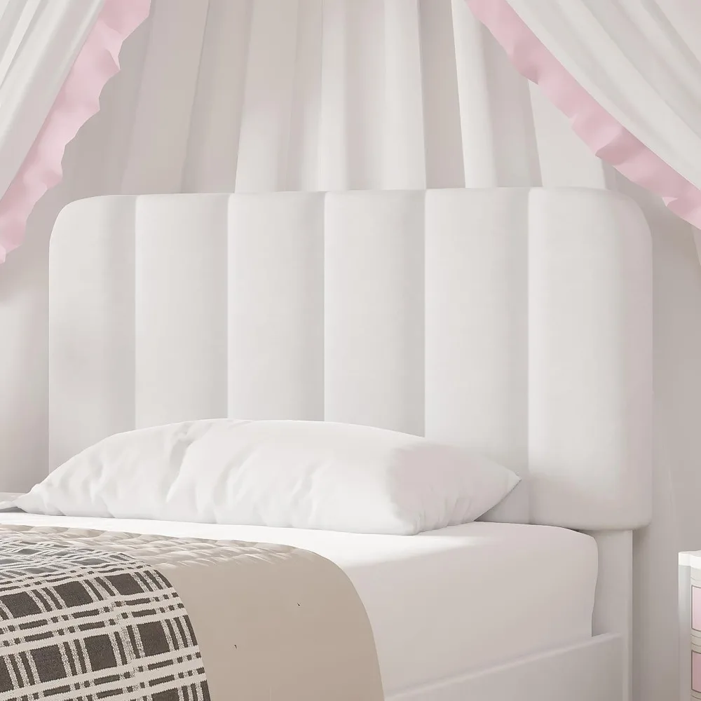 إطار سرير منجد من المخمل بحجم مزدوج مع دعامة مرتبة منصة وهيكل شريحة خشبية قوية