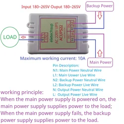 家庭用電化製品用自動電源スイッチ、冷蔵庫魚タンクエアコン、アップモジュール、50hz、60hz、220v、10a