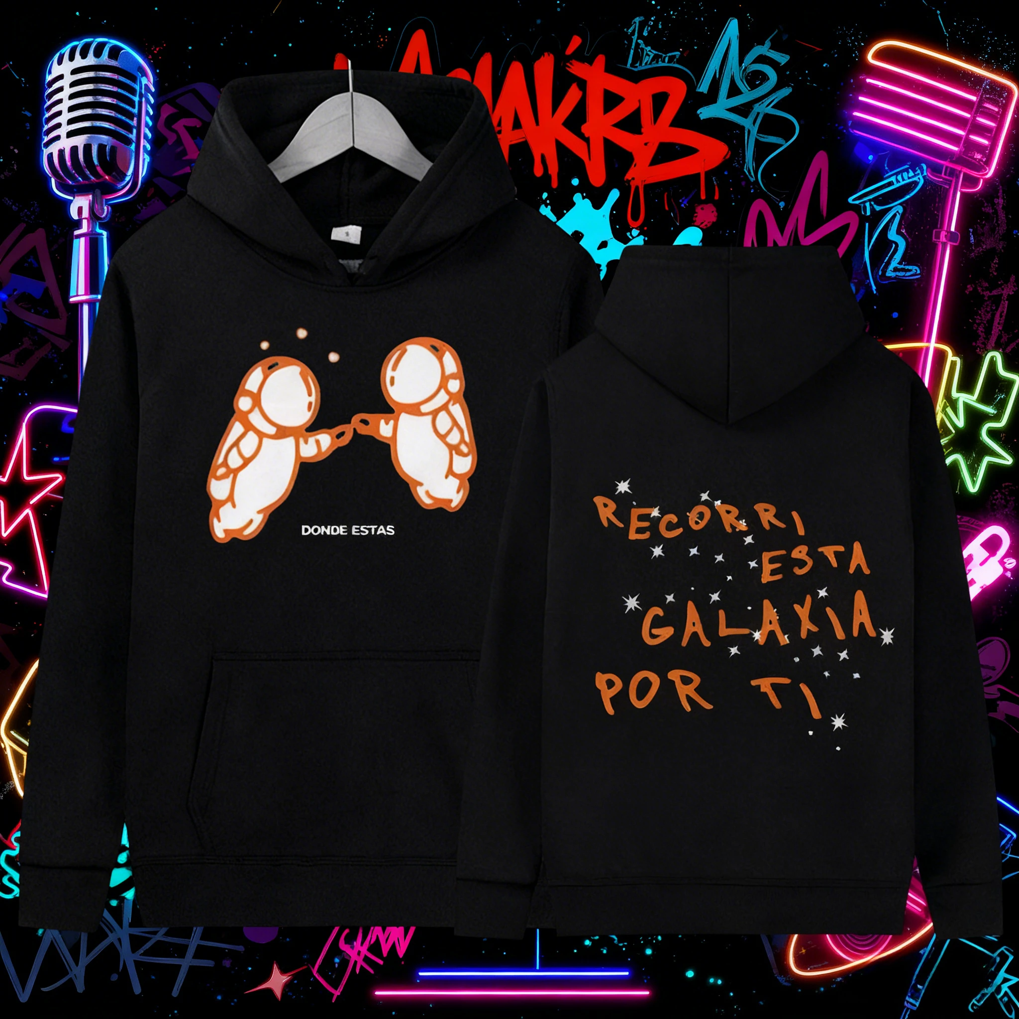 

2025/26 Осень Зима Ivan Cornejo Mirada Tour Симпатичная толстовка с принтом для мужчин и женщин Ретро Высокое качество 100% чистый хлопок Толстовка с принтом