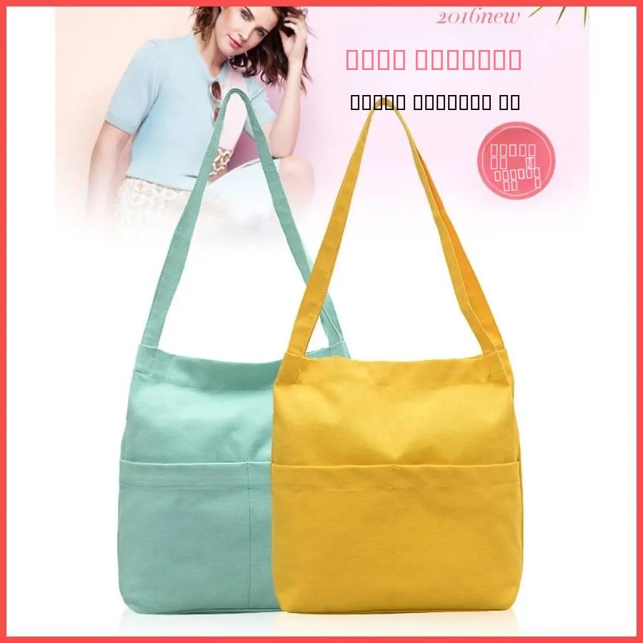 

Women's Casual Canvas oulder Bag 24 New Sle Autumn Collection Faionable Contrast Color Zipper Closure Medium Size Leather