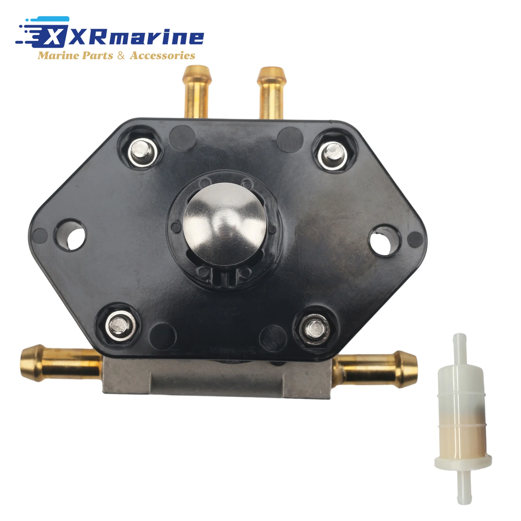 881862T07 Fuel Pump and 35-877565T Fuel Filter Fits for Mercury Mariner 4 Stroke 25 30 40 HP 3 Cyl Outboard Engines 8M0141844