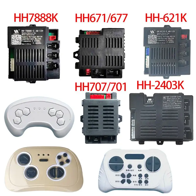 Hh701 707 670 671 677 621 2158 2403 7888k crianças passeio elétrico no carro caixa de controle remoto unidade controlador receptor placa-mãe