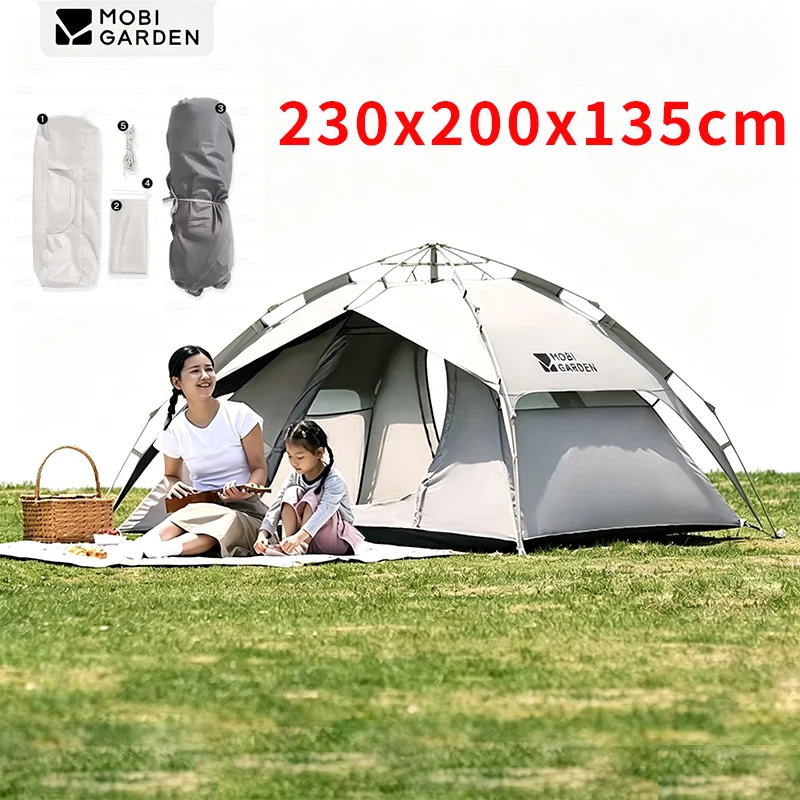 MOBI GARDEN Zero Action Automatic Black Glue Level 6 Stable Wind Resistance 135 2-In-1 Versi 3S Quick Build Thick Fiberglass Rod