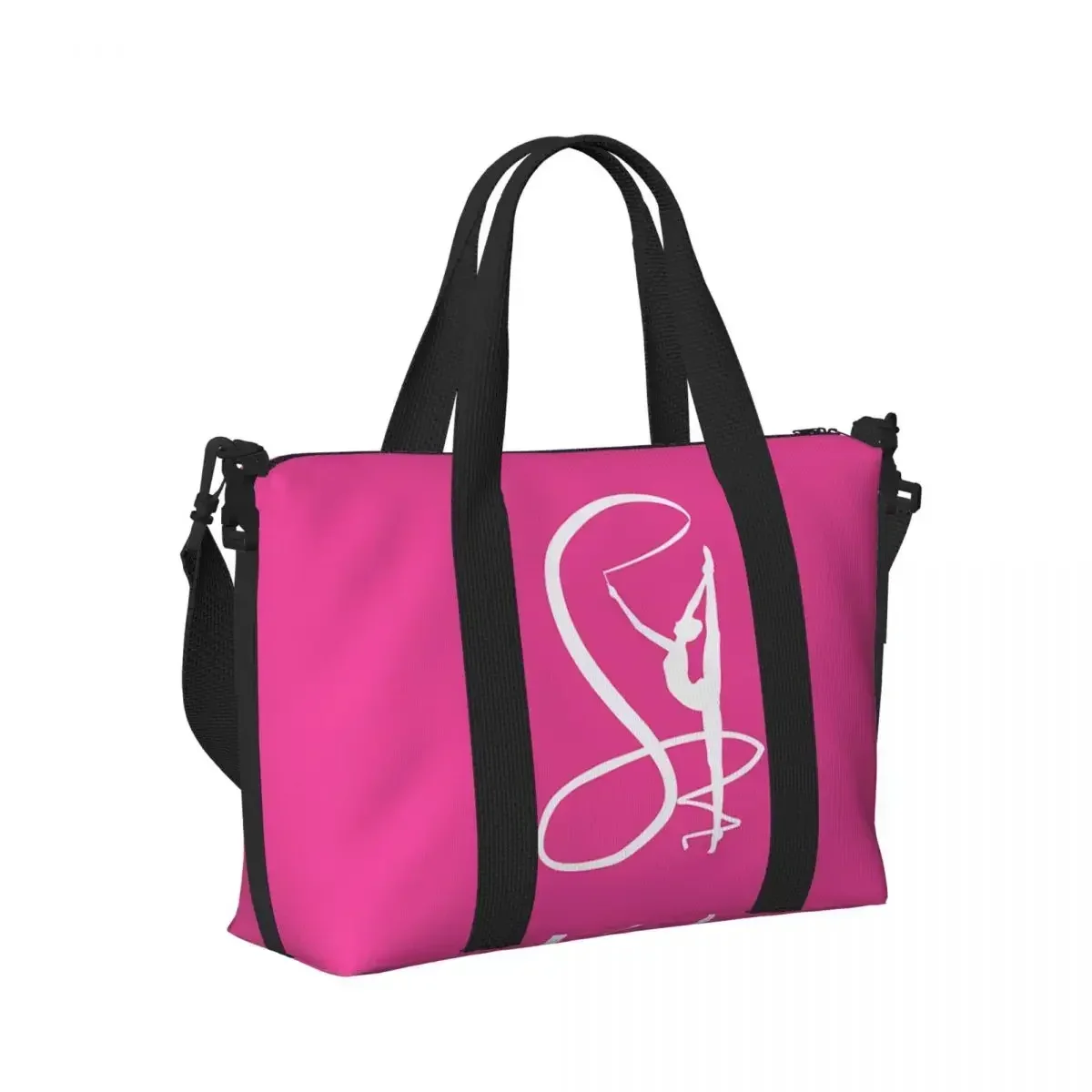 Rhythmic Gymnastics Beach Travel Bag Large Capacity Tote Bags for Gym Yoga Women Shopping Duffle Shoulder Bag
