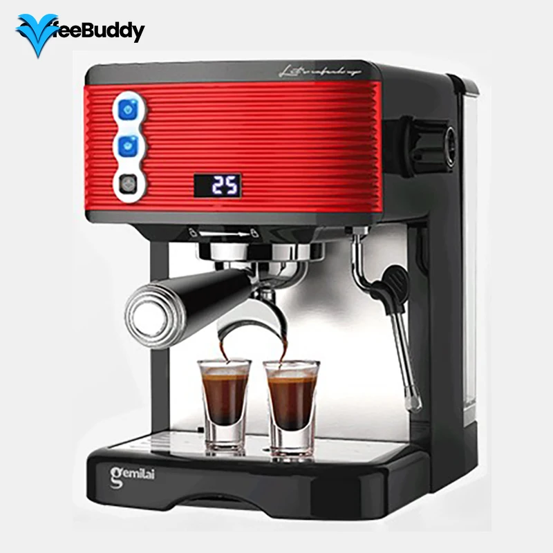 

Single Group Coffee and Espresso Professional 15Bar Machine Makers Italian Electric Espresso Portable Coffee Maker