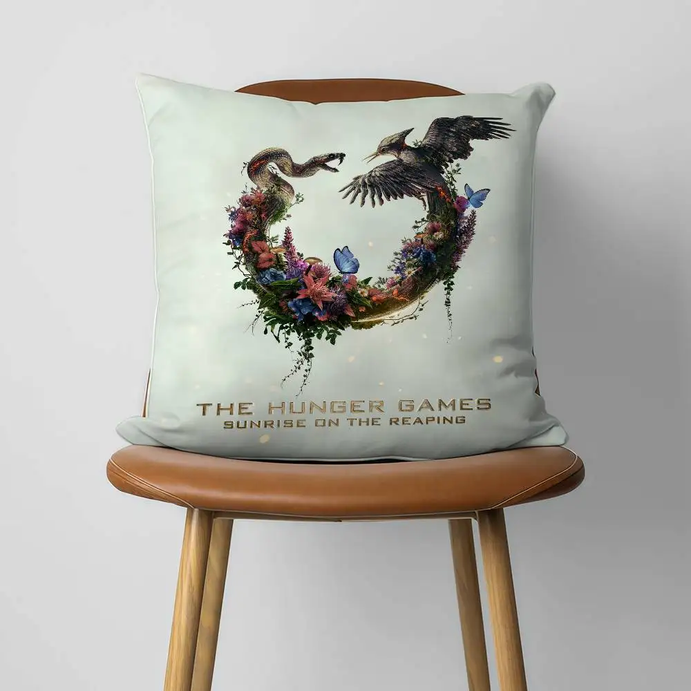 Movie The H-Hunger Games Sunrise On The Reaping 30x30cm 45x45cm Pillow Case Decor Protective Covers Comfortable Soft For Sofa Li