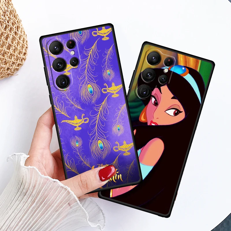 Aladdin And The Magic Lamp For Samsung Galaxy S24 S23 S22 S21 S20 FE S10 S10E Plus Ultra Pro Lite 5G Black TPU Phone Case