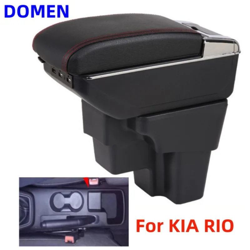 

For KIA RIO For KIA STONIC Cerato armrest box Original dedicated central armrest box modification accessories Dual Layer USB