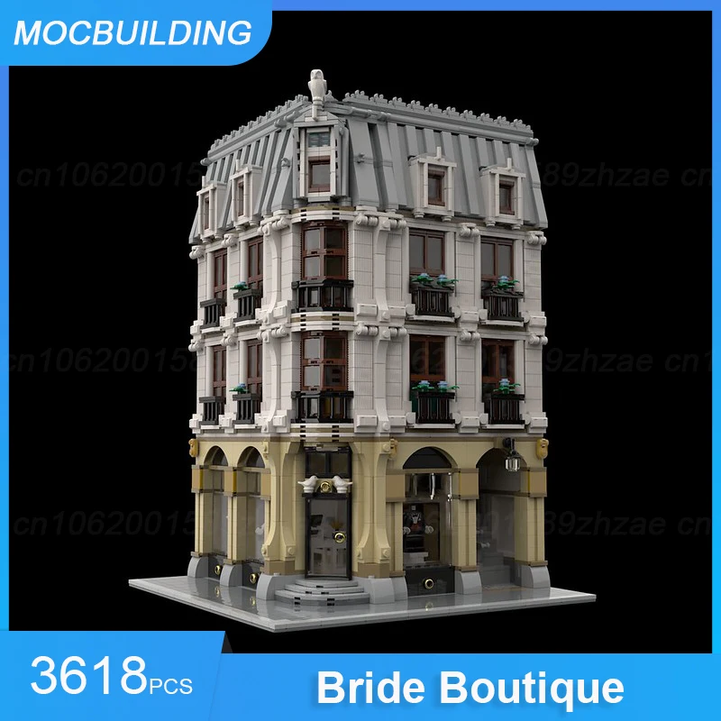 MOC Building Blocks Modular The Bride Boutique & Additional Floor Model Architecture DIY Assemble Bricks Xmas Toys Gifts 3618PCS