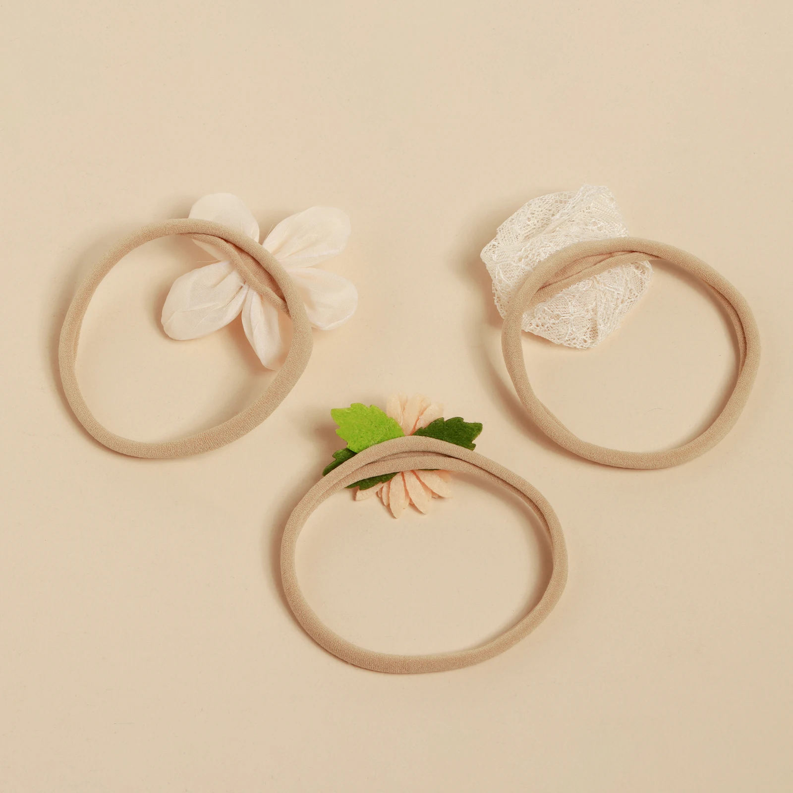 10pcs Simulation Florals Baby Soft Nylon Headband Girl Adorable Decor Hairband Toddle Spring Photograph Fashion Hair Accessories