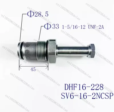 1pcs Two-position Two-way Bidirectional Normally Closed Threaded Cartridge Solenoid Valve DHF16-228/SV16-28/SV6-16-2NCSP