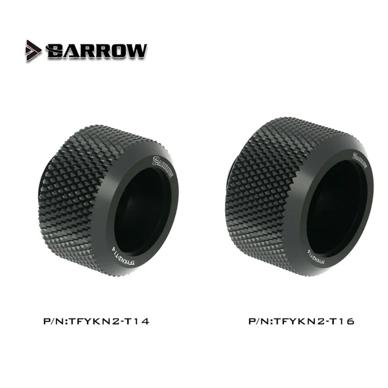 Barrow OD14mm/OD16mm Enhanced Anti-off Rubber Hand Compression G1/4' Copper Fitting Multicolored TFYKN2-T14/16