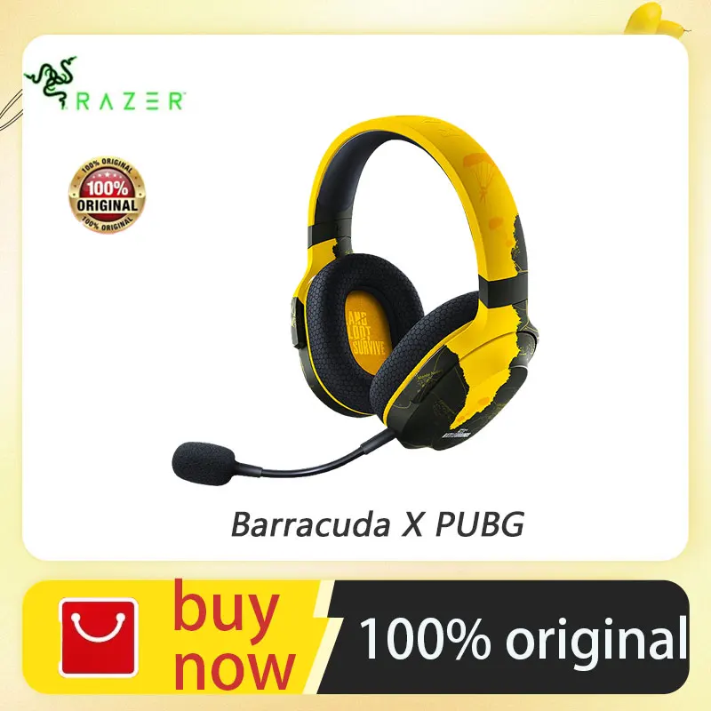 New Razer Barracuda X Wireless Gaming Mobile Headset 2022 Model - 2.4GHz Wireless + Bluetooth Barracuda X PUBG co-branded model