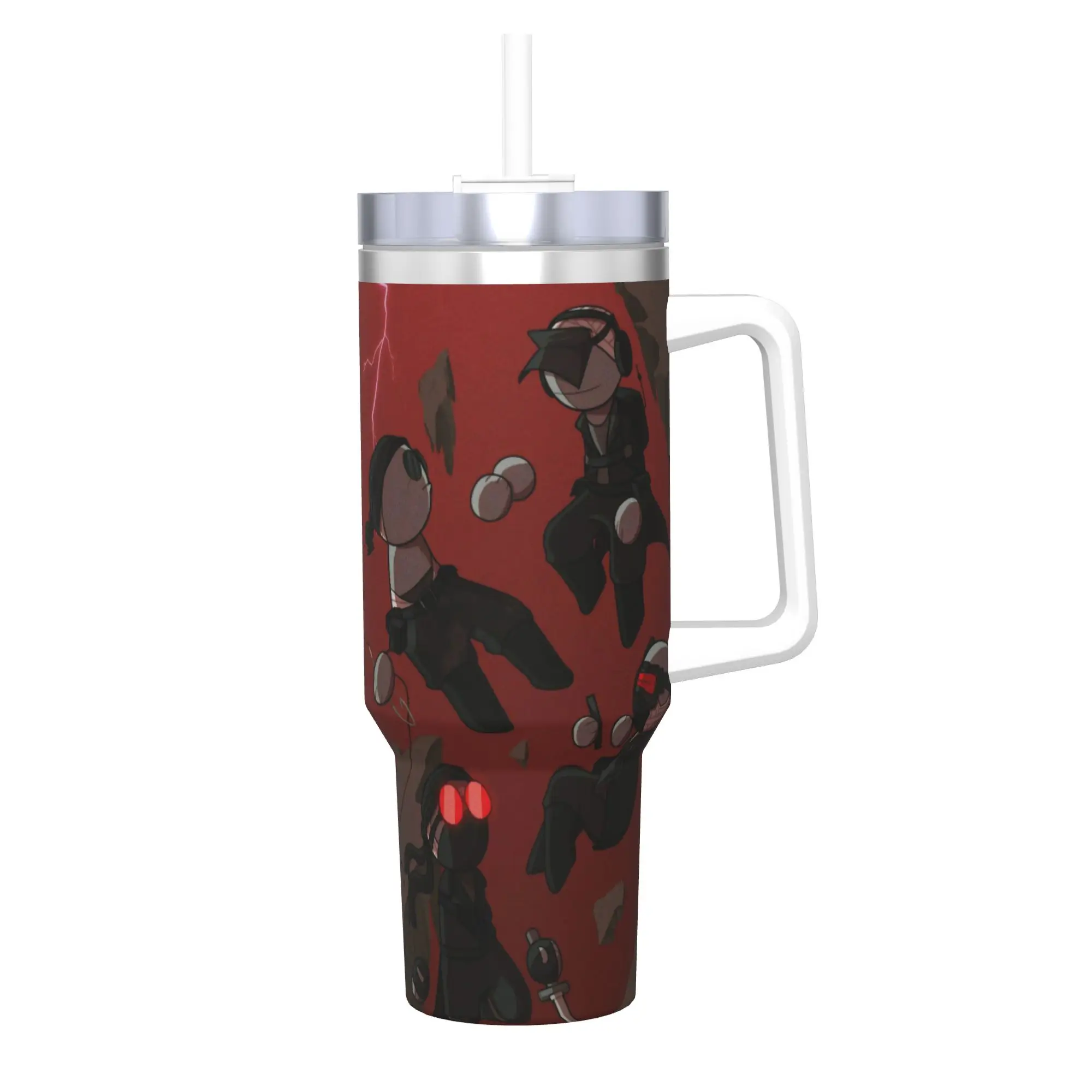 MADNESS COMBAT Hank Tumbler 40oz Stainless Steel Double Wall Vacuum Insulated  Tumblers Mug With Straw
