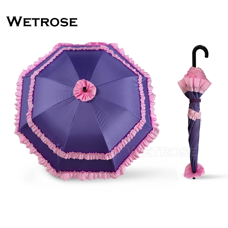 【Wetrose】 Rikka Takanashi Cosplay Long Sunshade Umbrella Props Model Stuff Lolita Chuunibyou Demo Koi Ga Shitai Halloween