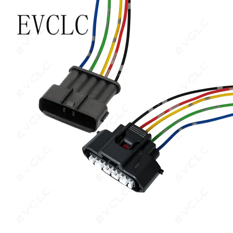 1 Set 5-Pin Waterproof Connector MG640945-5 for Car Ignition Coil & Air Flow Sensor (Male & Female) Wire Harness Connector
