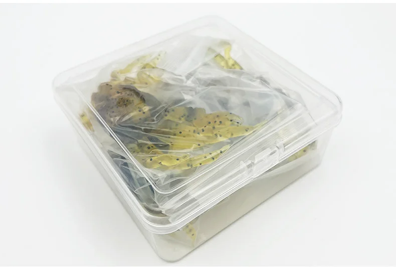 ShareShark 5 Stück/Box 3D-Simulations-Gummi-Krabben Weiche Angelköder mit Doppelhaken Meeresfischerei-Köder Falle Angelzubehör – Detail 11