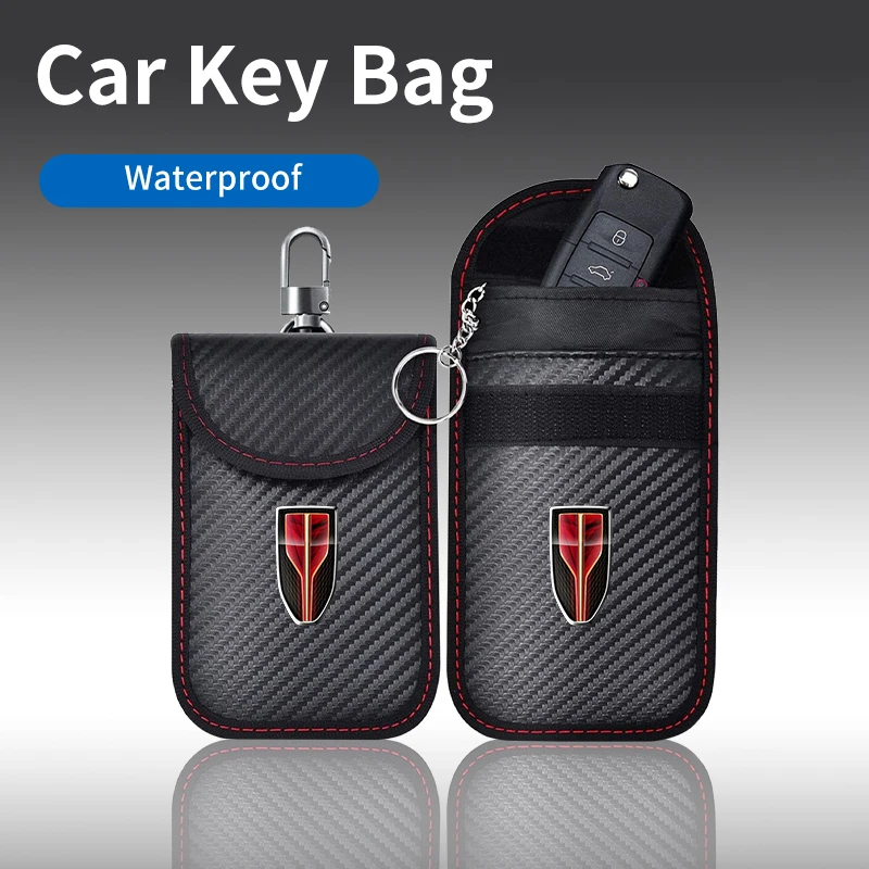 Car Key Signal Shielding Bag Anti-theft RFID Keychain Case For Hongqi H5 HS5 H6 H9 HS7 05 HS3 HS7 PHEV E-QM5 HQ9