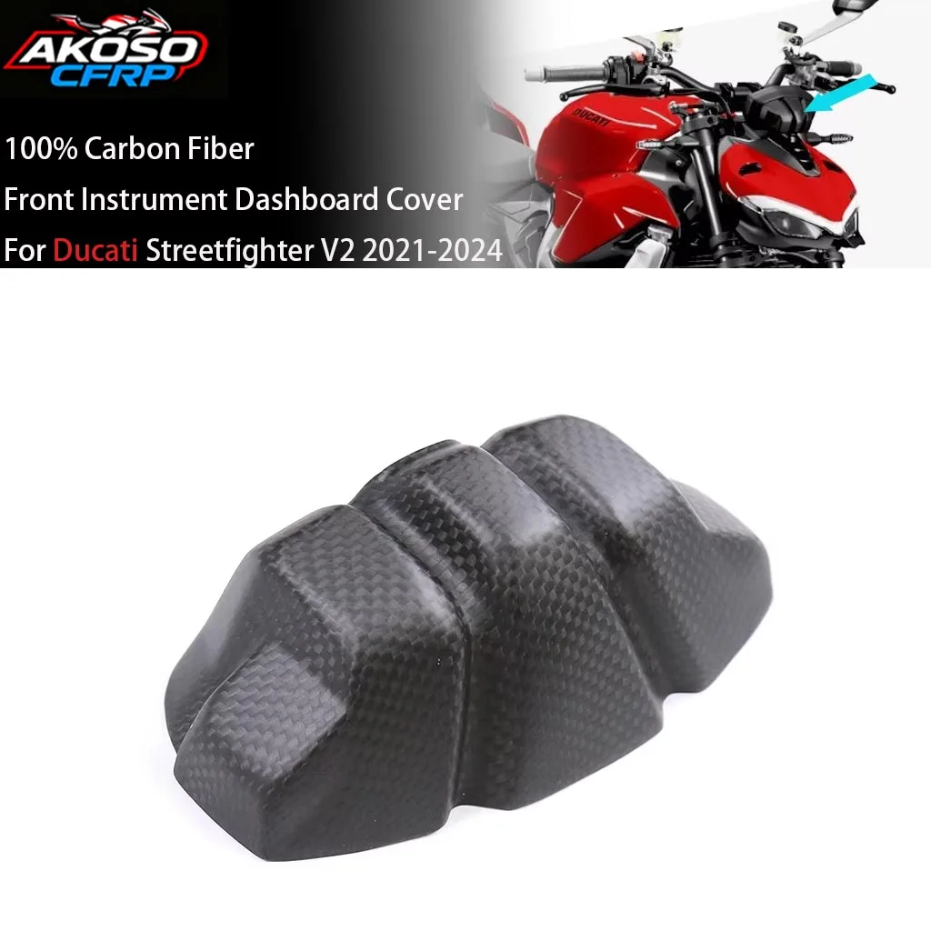 

Motorcycle Accessories For Ducati Streetfighter V2 2021-2024 Carbon Fiber Panel Cover Instrument Dashboard Fairing Protector