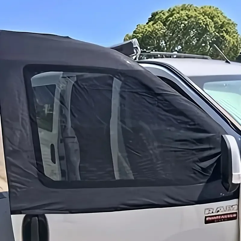 

RV Window Insect Screen Sunshade Privacy Curtain Magnetic Bug Screen For Sprinter Metris Transit Promaster Van Window Sunshade