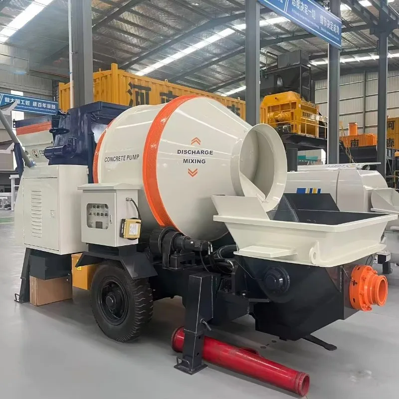 Mixing and Pumping Machine Output for Concrete Placing Flooring Projects Integrated Conveying Equipment