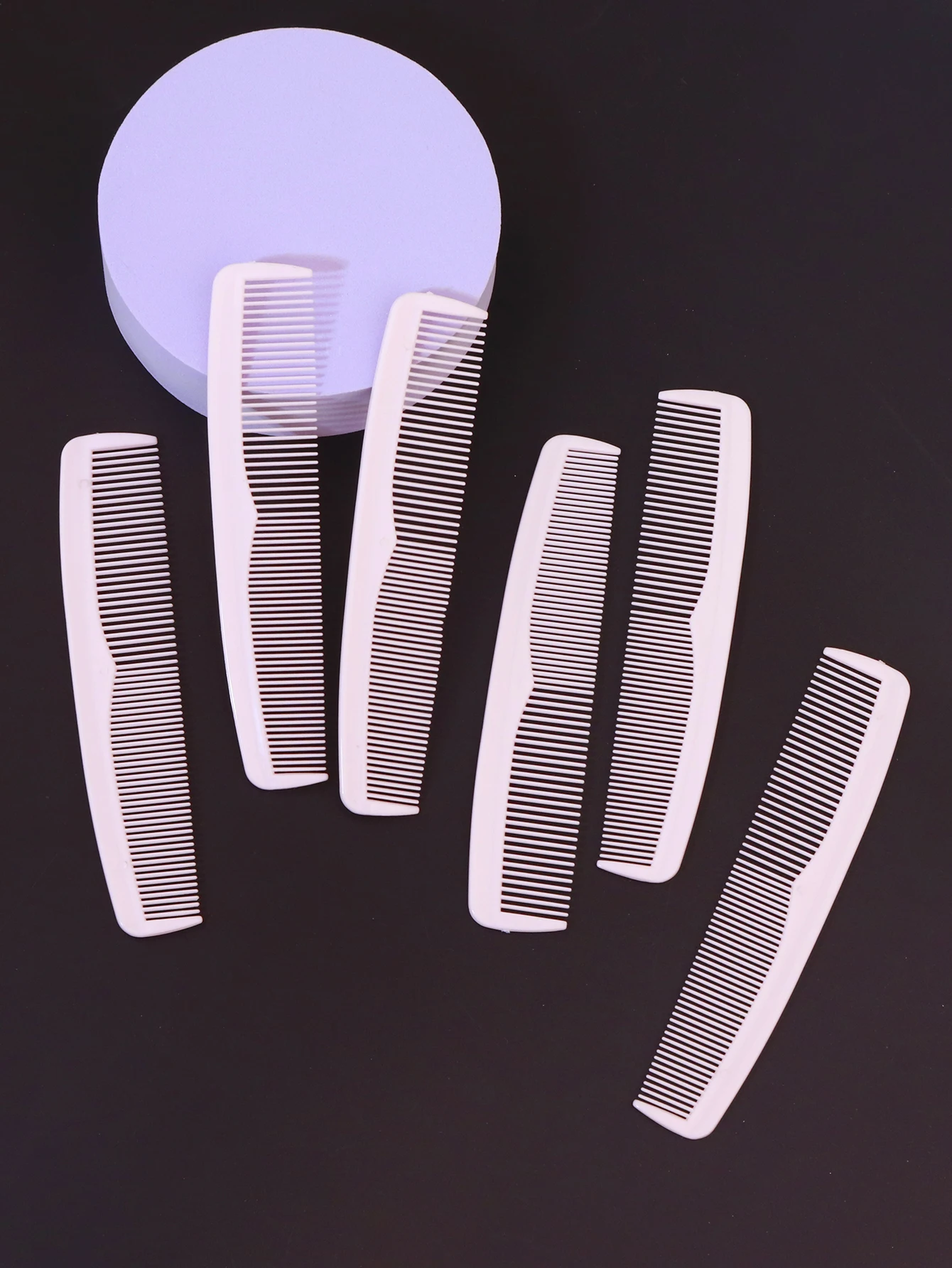 6Pcs Anti-statische Haar Kämme Mini Doppel Seite Haar Pinsel Pro Kamm Barber Haar-Kamm Styling Werkzeuge für Haar Zubehör – Detail 5