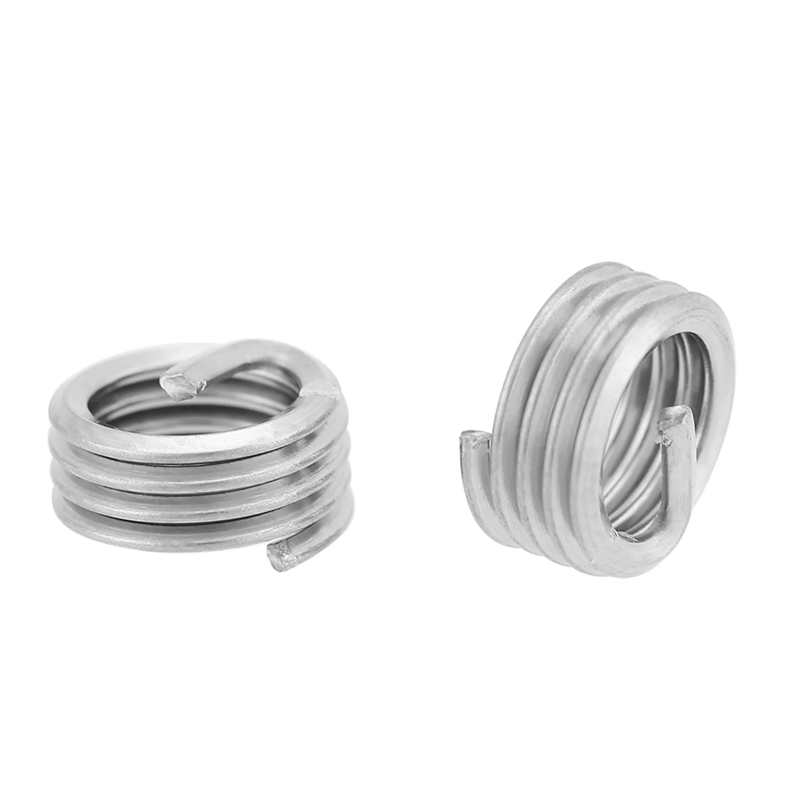 Screw Thread Insert Stainless Steel Coiled Wire Helical Screw Thread Inserts M6 x 1.0 x 1D Length Thread Repair Insert