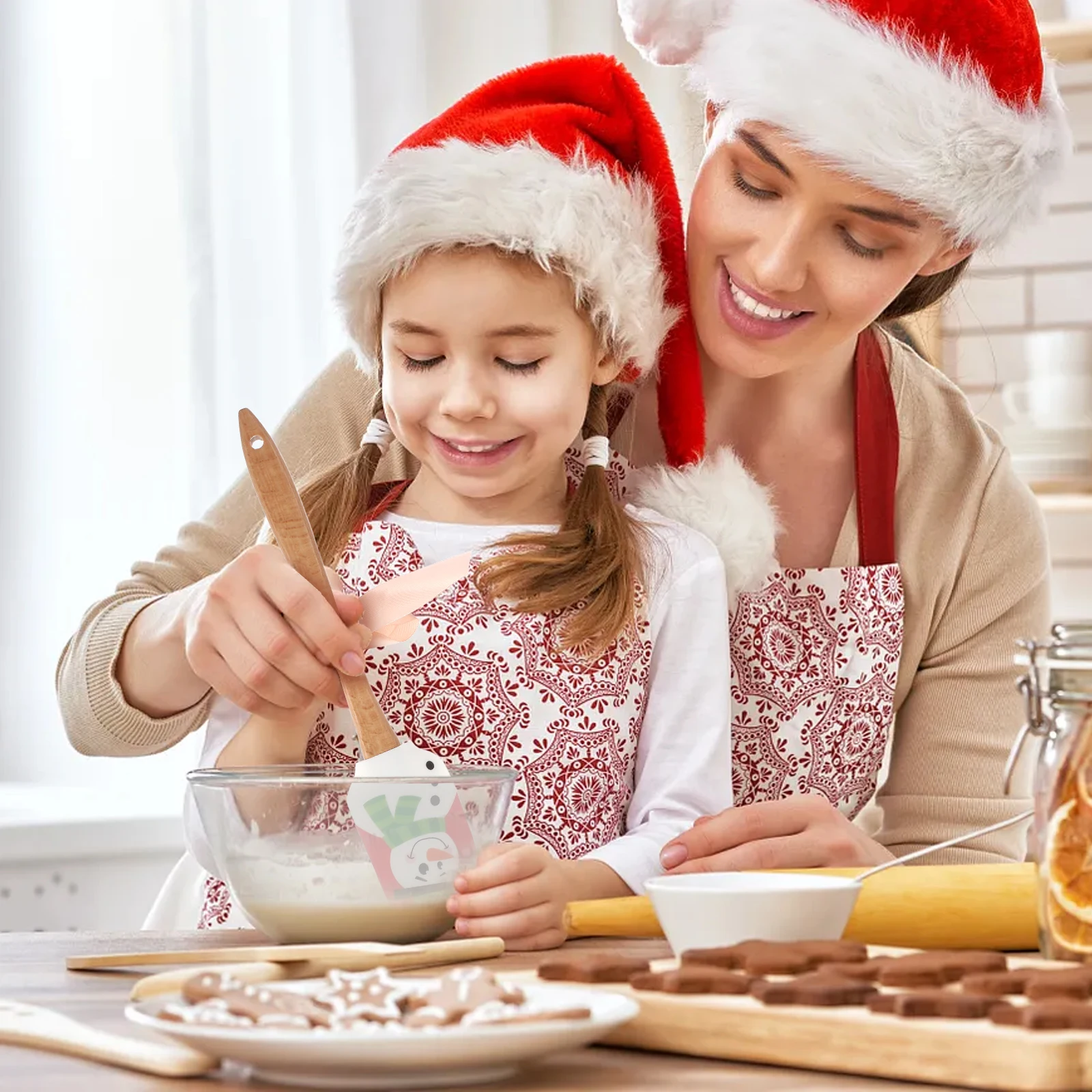 

Baking Spatulas Holiday Cake Utensil Decorating Supplies Scraper Kitchenware Christmas Bakeware Dough