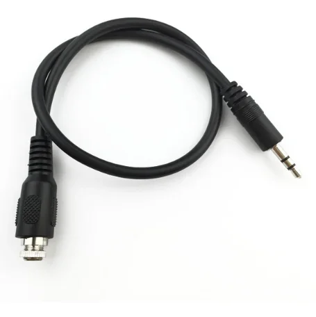 0.3m 3.5mm Stereo Male to Female Headphone Extension Cable Aux Cable Audio Cable Power Line With a Screw Nut