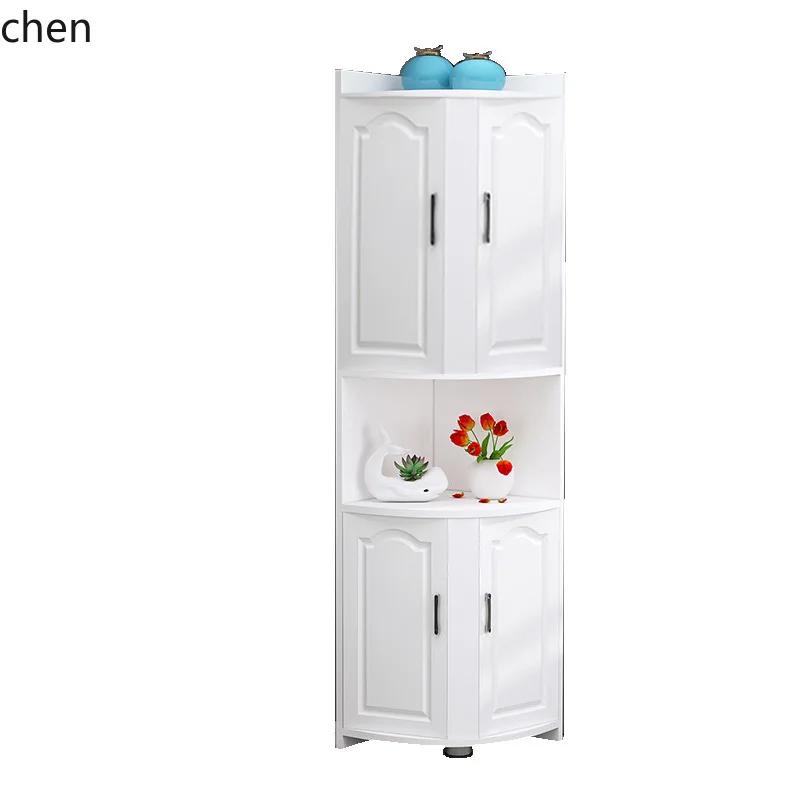 HXL Corner Shelf Corner Shoe Cabinet Triangle Cabinet Corner Storage Wall Cabinet