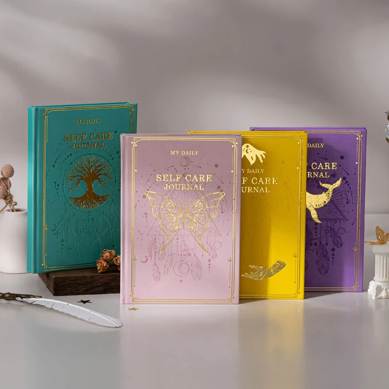 

2026 новый элегантный дневник благодарности: позолоченный планировщик без даты для осознанности и самовосстановления на английском языке