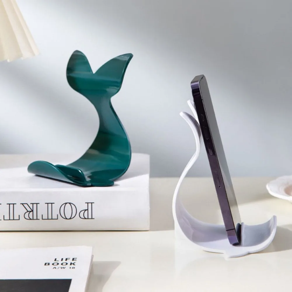 Soporte para teléfono móvil con forma de ballena, soporte para teléfono de escritorio, soporte creativo para teléfono móvil, soporte divertido para teléfono móvil con dibujos animados