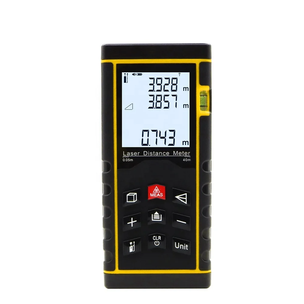 40m Portable Handheld Digital LCD Display Distance /Area/Volume Measuring Rangefinder Ruler la ser Device