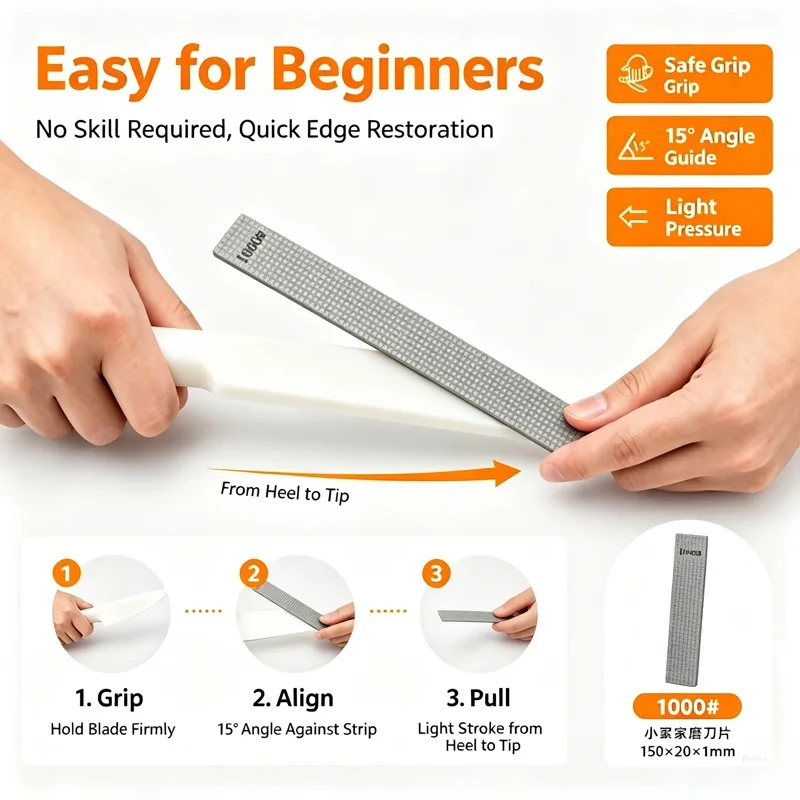 Lightweight Baseless Diamond Whetstone Starry Surface 240-2000# Daily Kitchen DIY Woodworking Cutlery Polishing Accessory