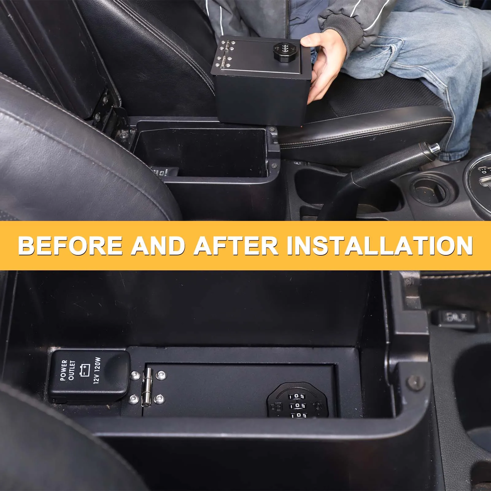 Car Armrest Box Password Lock Safety Safe Armrest Safe For Mitsubishi ASX RVR Outlander Sport 2011-2018 Organizer Accessories