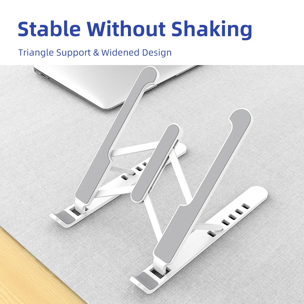 Universal Laptop Stand Adjustable Notebook Holder for Macbook Non-slip Foldable Cooling Base Bracket for Laptop/Tablet/phone