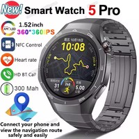 New GT5 Pro Smart Watch 5 Pro Men HD AMOLED Screen GPS Heart rate Bluetooth Call IP68 Waterproof Man Smartwatch Holiday Gifts