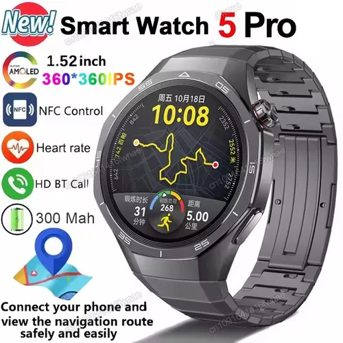 Nuevo Reloj Inteligente Gt5 Pro 5 Pro Para Hombre, Pantalla