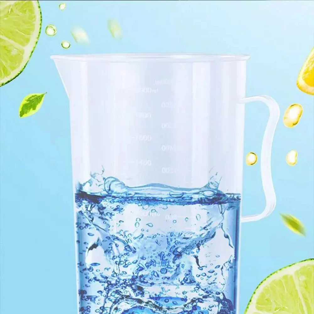 Supplies Chemistry Plastic Reusable Transparent 250/500/1000/ml Measuring Cup With Handle Measuring Jug Measuring Cylinder
