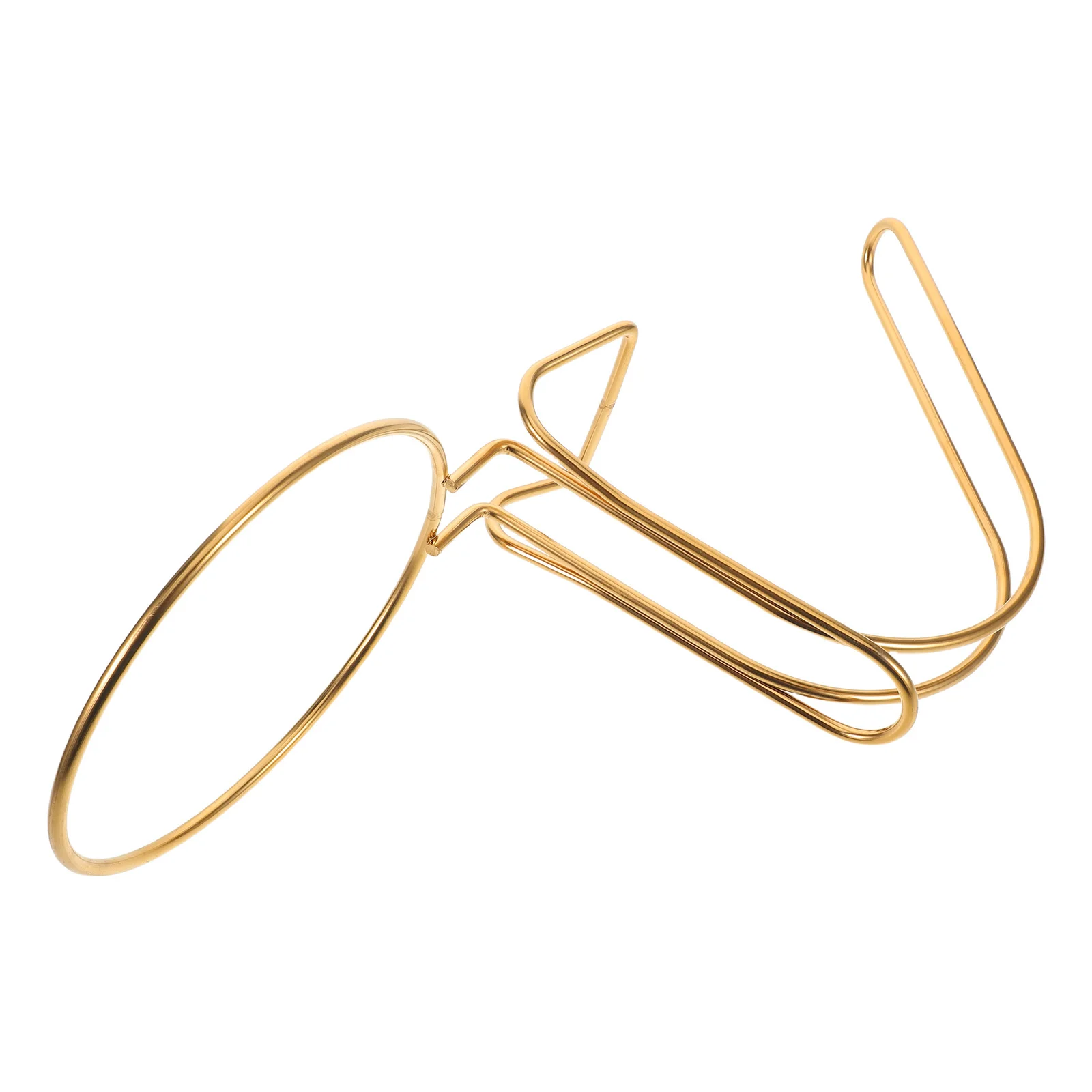 

Portable Stainless Steel Tabletop Beverage Bucket Rack Elegant Wine Holder for Party Wedding Catering Home Bar Decor