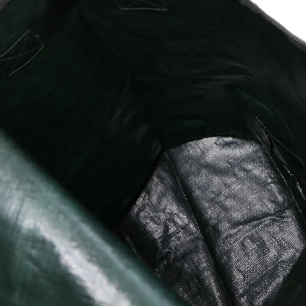 Composter Bin Bag Green Plastic with Double Handles and Top Vent for Home Garden Recycling Waste