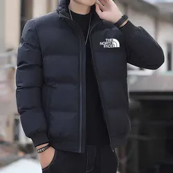 2024 New Casual Men's Cotton Jacket Trendy Fashion Warm Thick Western Style Jacket Comfortable