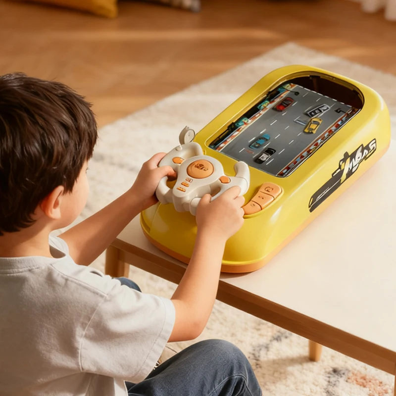 

Обучающая электрическая настольная гоночная игровая консоль, приключенческий вызов, имитация рулевого колеса, детская игрушка