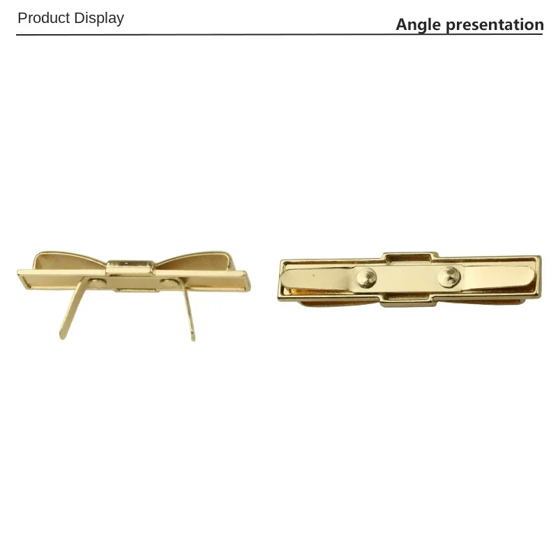 High Quality Deepeel 47*8mm Handbag Hardware Accessories Purse Bow-knot Clasp Bags Clothing Decoration Buckle