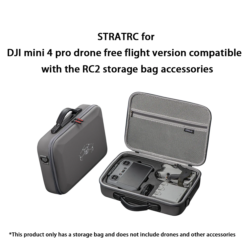 

STRATRC для дрона DJI mini 4 pro, бесплатная летная версия, совместимая с аксессуарами для сумки для хранения RC2